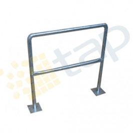 Barriera di sicurezza zincata - Lunghezza: 1 m,  Ø: 60 mm