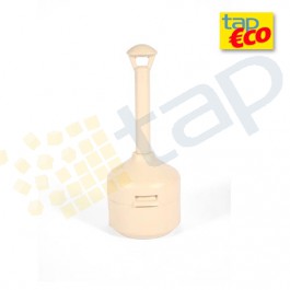 Posacenere a colonna beige in PEHD.