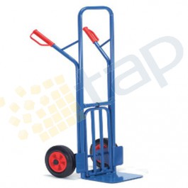 Carrello in acciaio con bavetta reclinabile 