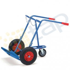 Carrello porta bombole con ruote di supporto 