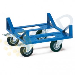 Piattaforma con ruote per oggetti larghi e rotondi