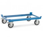 Carrello per pallet con ruote in gomma elastica 